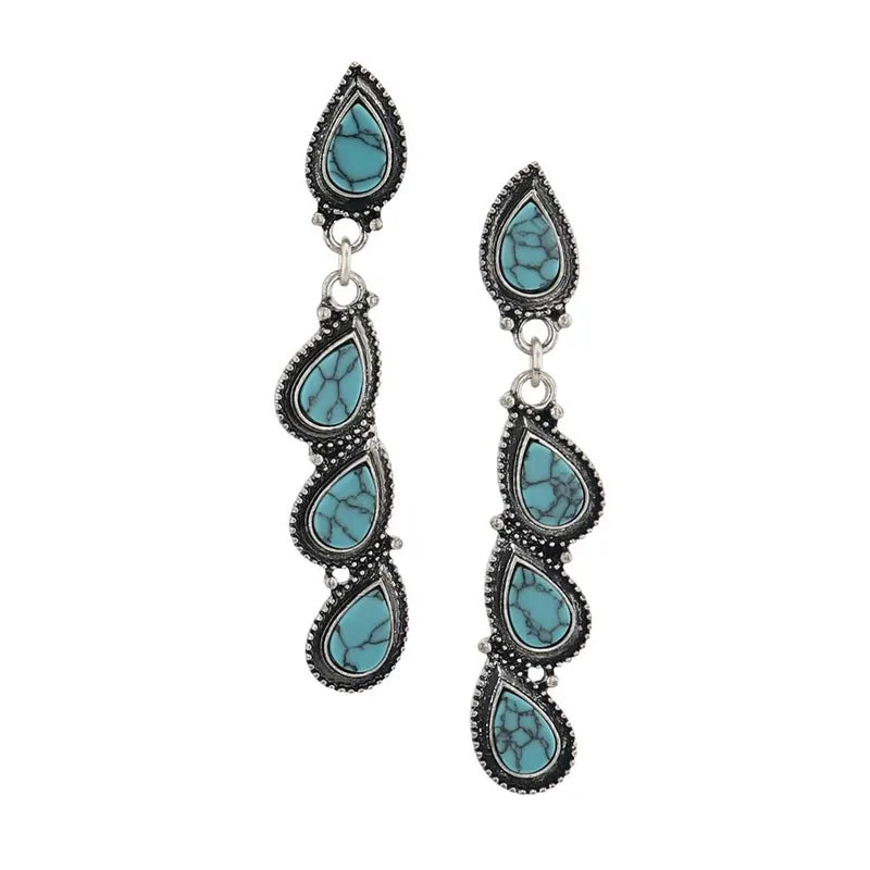 Turquiose Drops Earrings