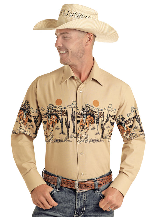 Men's Longsleeve Western Shirt