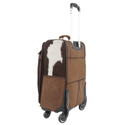 Cowhide Rolling Suitcase