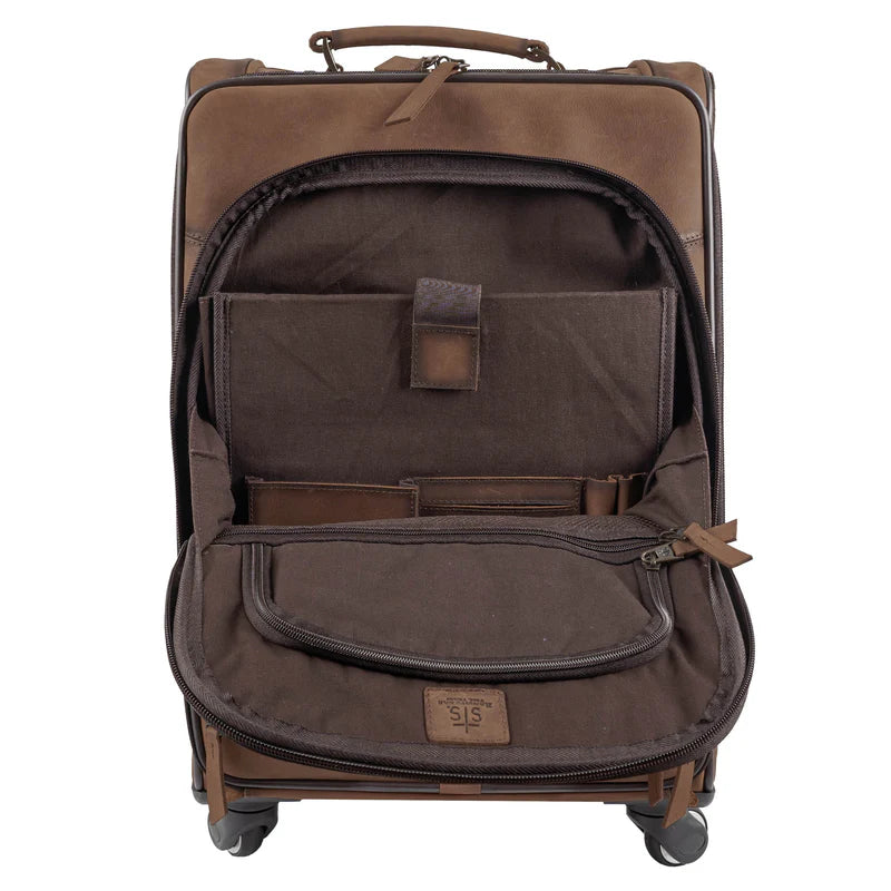 Cowhide Rolling Suitcase