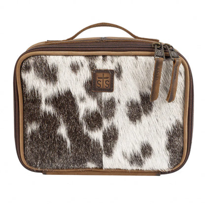 Cowhide Yukon Makeup Organizer
