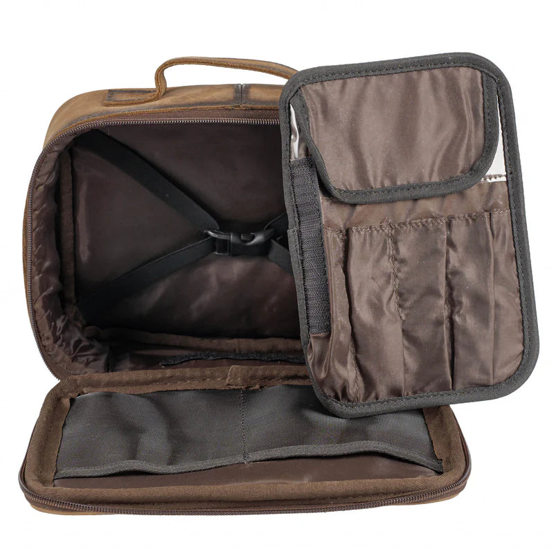 Cowhide Yukon Makeup Organizer