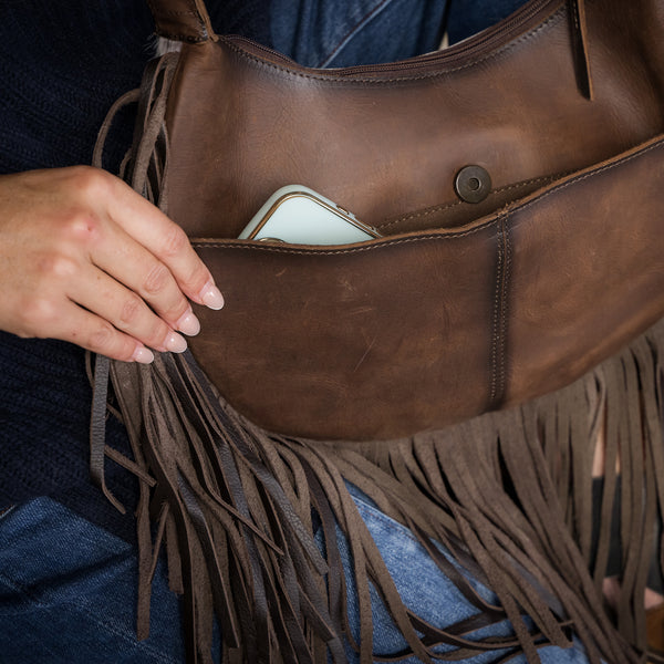 Cowhide Nellie Crossbody