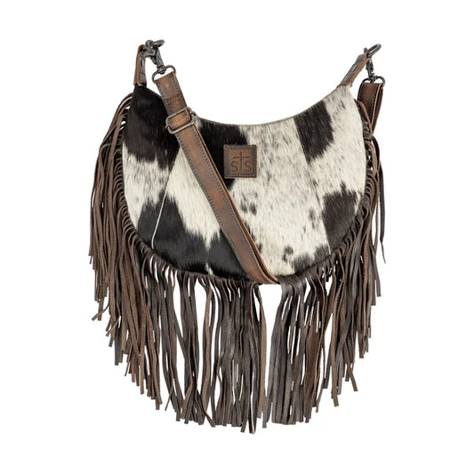 Cowhide Nellie Crossbody