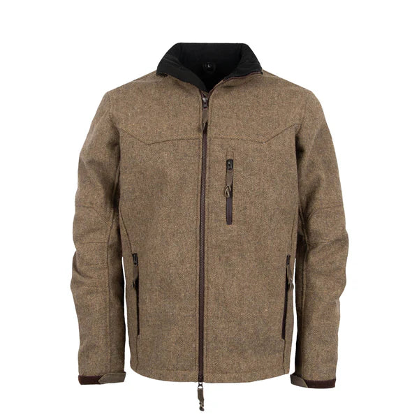 Men's Stone Jacket - Tan Tweed