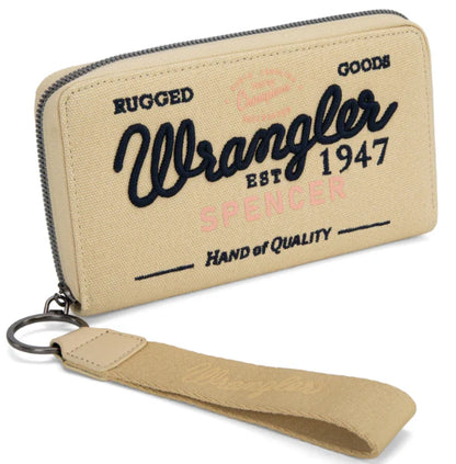 Tan Wristlet Wallet