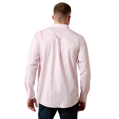 Lilac Paisley Print Wrinkle Free Shirt