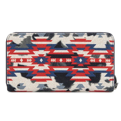Navy Aztec Wallet