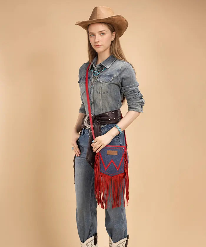 Red Blue Purse