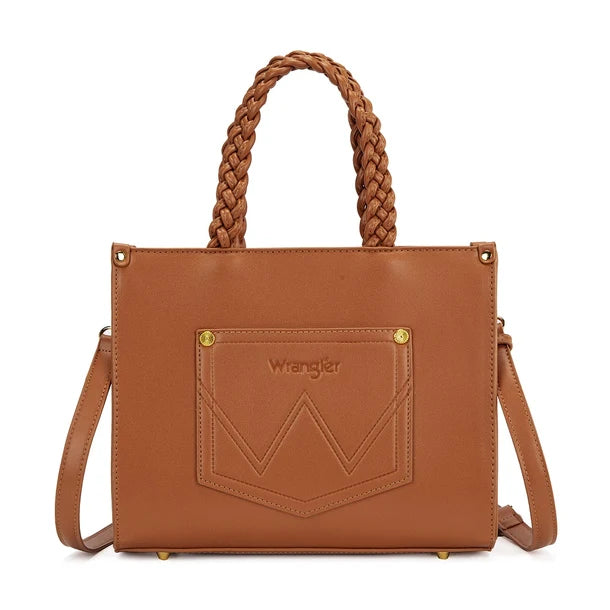 Floral Print Braided Tote Bag