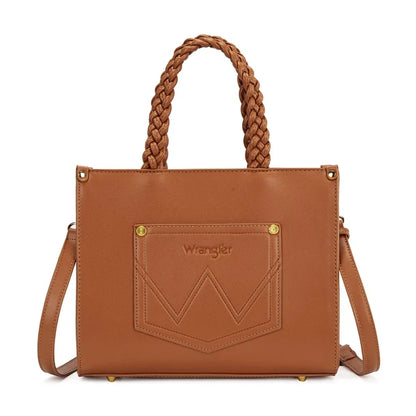 Floral Print Braided Tote Bag
