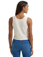 Wisper White Crop Tank Top