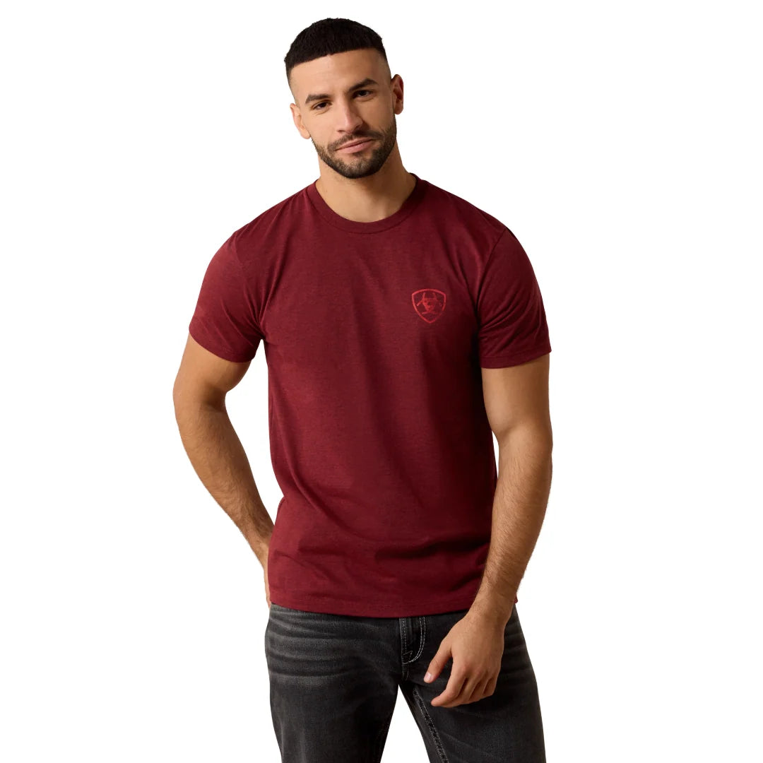 Southwest Stamper Crimson Black Heather T-Shirt