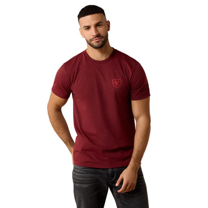 Southwest Stamper Crimson Black Heather T-Shirt