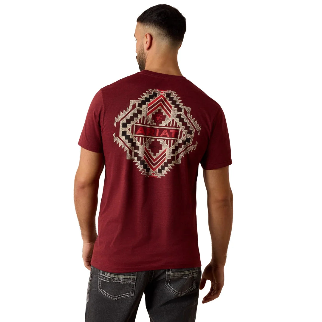 Southwest Stamper Crimson Black Heather T-Shirt