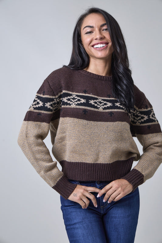 Ladies Sweater Chama - Brown