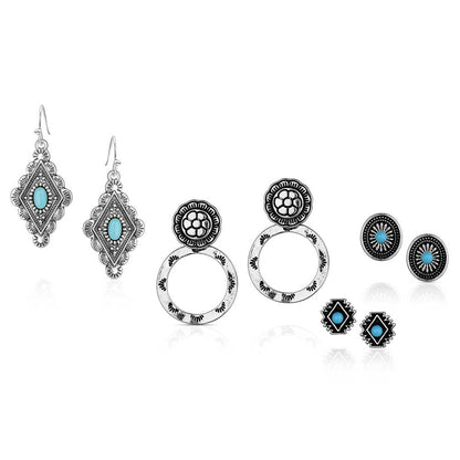 Turquoise Earring Set