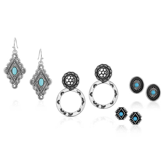 Turquoise Earring Set