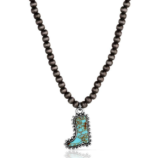 Boot Scootin Turquoise Necklace