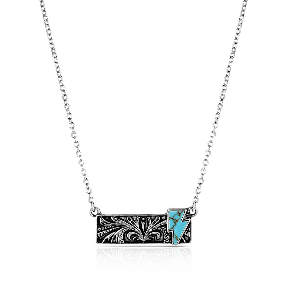 Blue Northern Bar Necklace