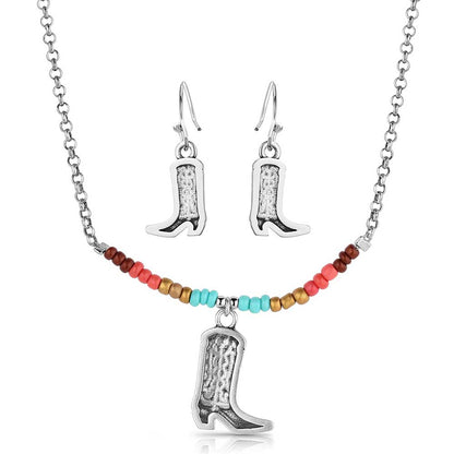 Colorstruck Cowboy Boot Beaded Jewelry Set