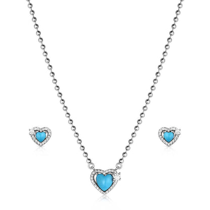 Heart OF Turquoise Jewelry Set