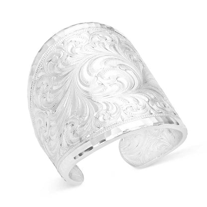 MS Silver Engraved Ring