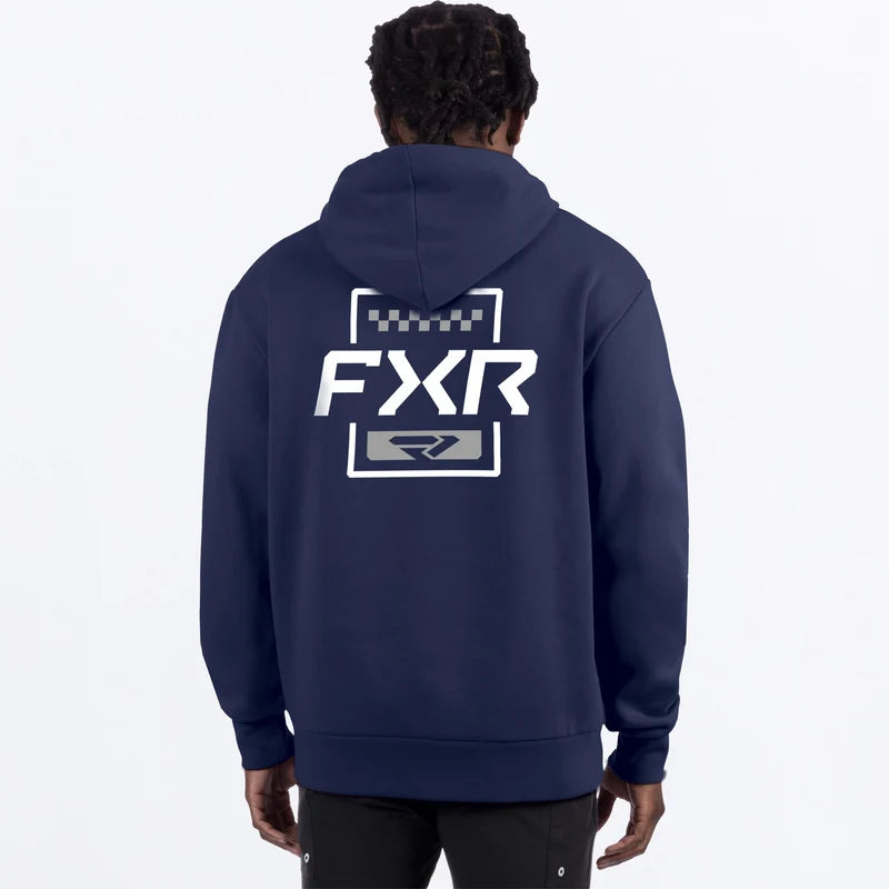 Men's Mitered Cotton Pullover Hoodie