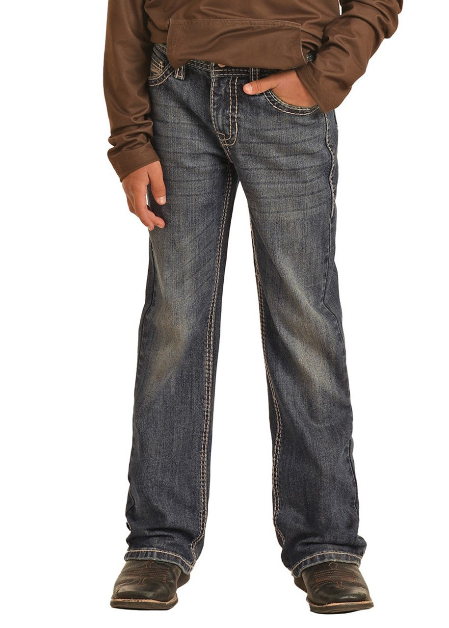 Relaxed Tapered Bootcut Jeans