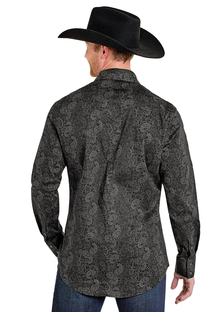 Mens Paisley Western Shirt