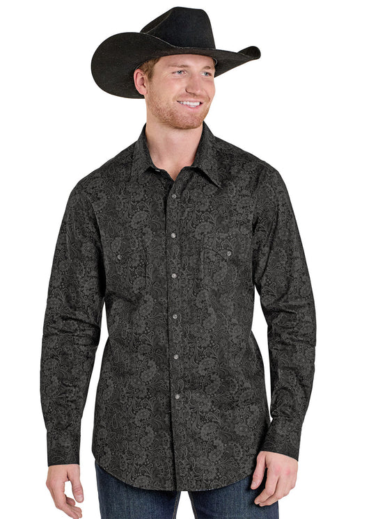 Mens Paisley Western Shirt