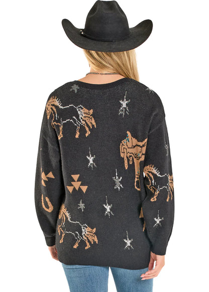 Ladies Saddle Sweater
