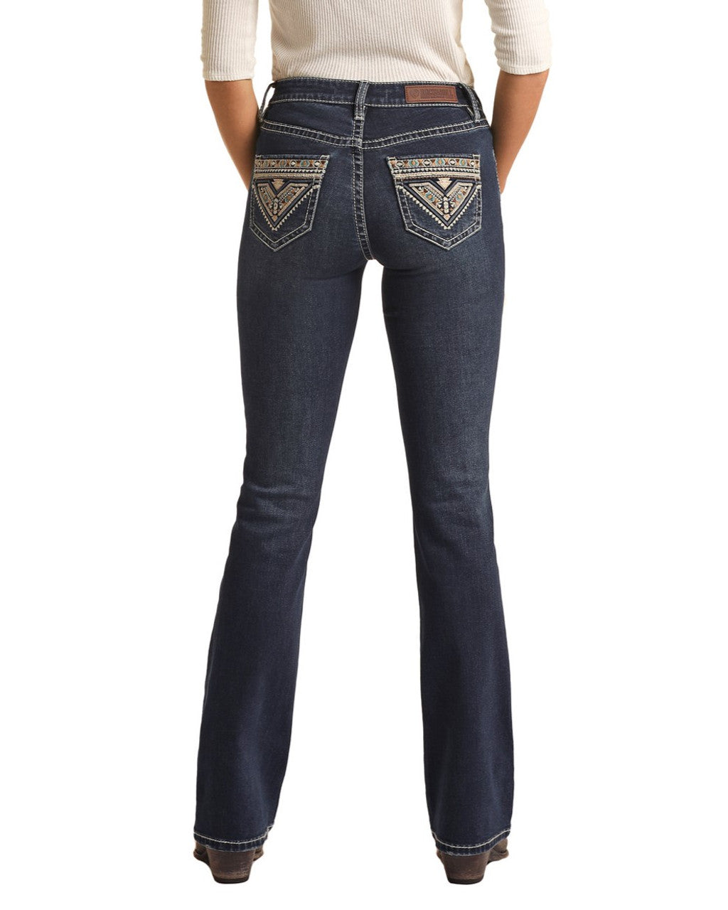 Ladies Mid Rise Bootcut Jeans