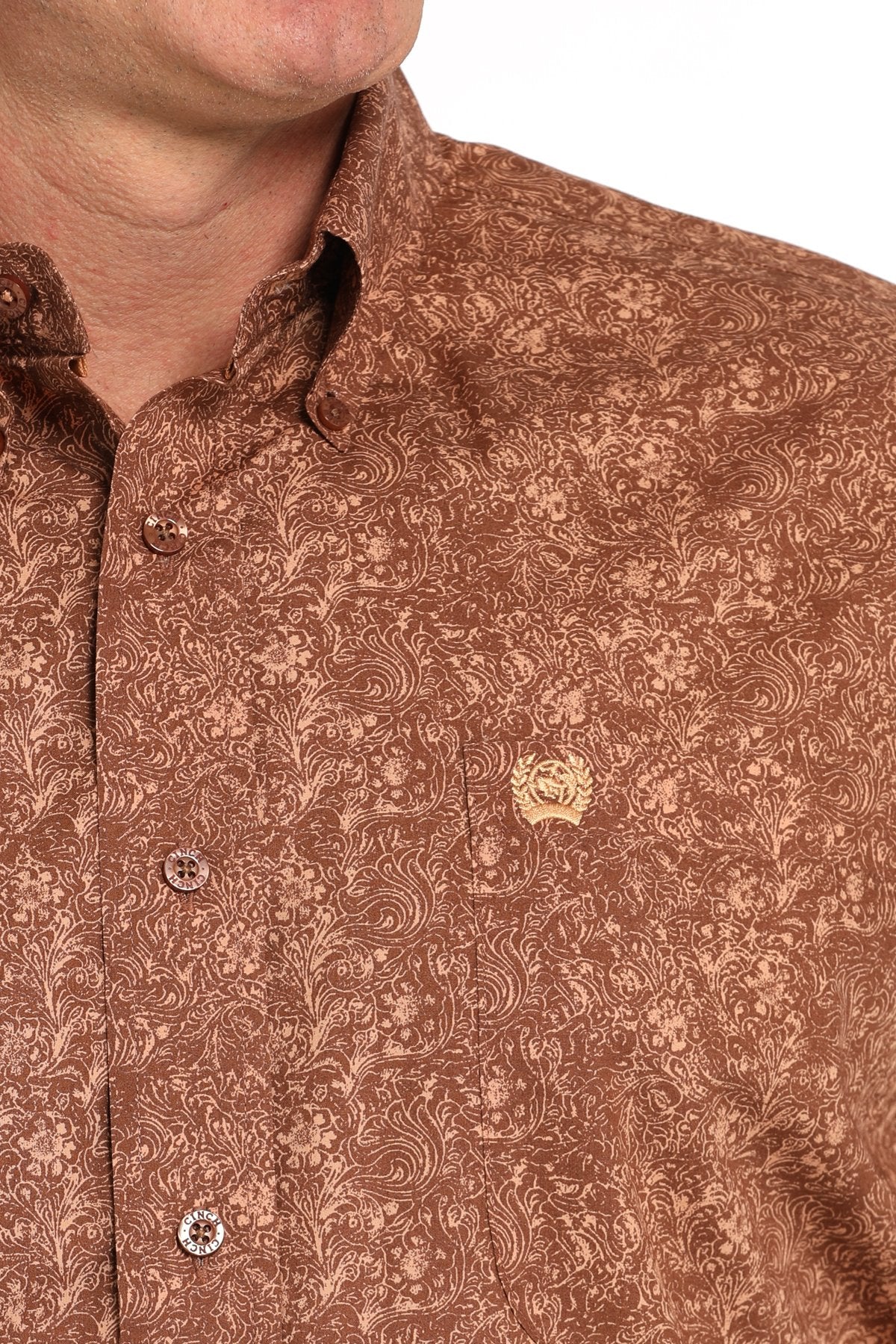 Paisley Print Button-Down