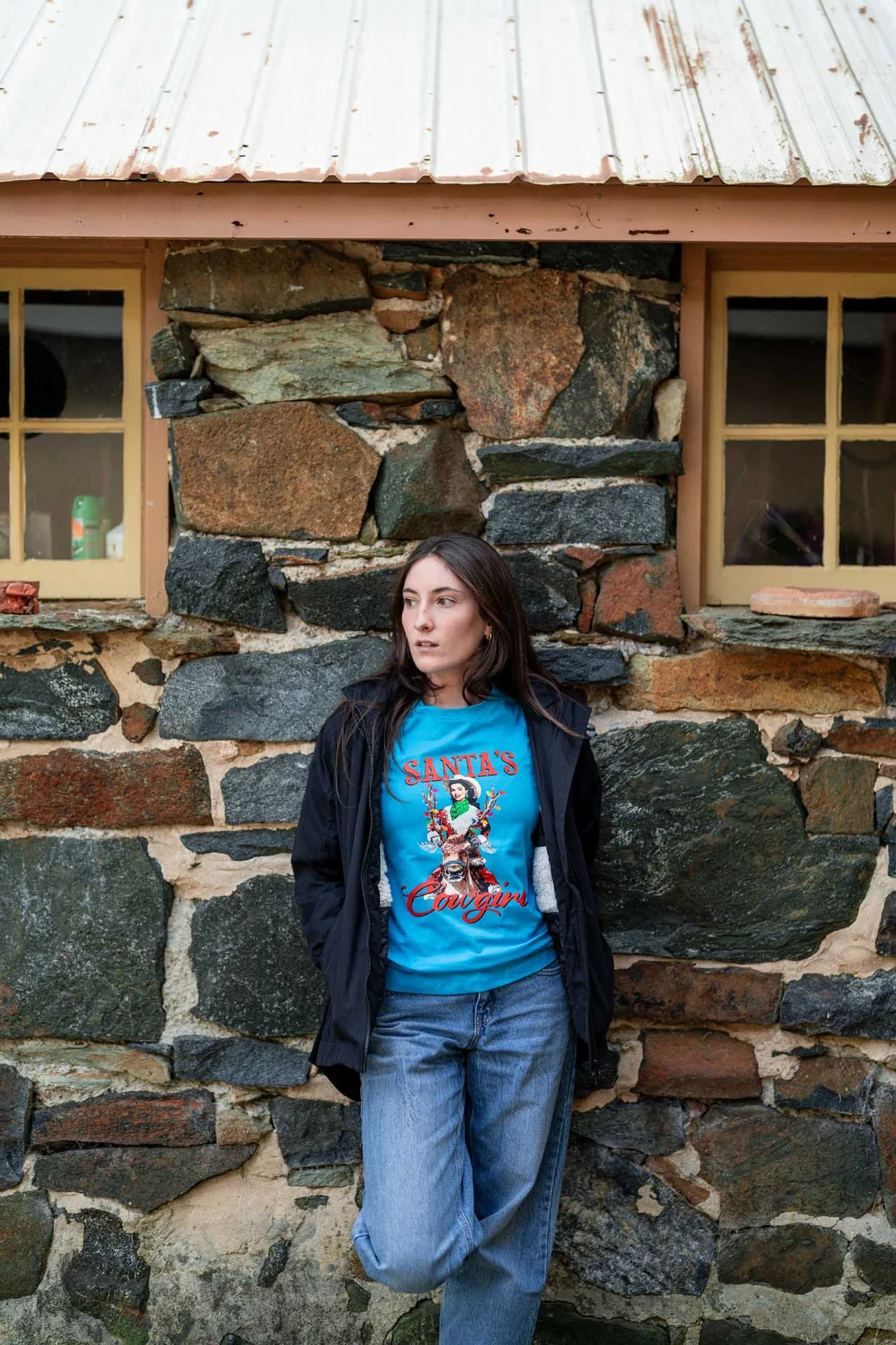 Ladies Santas Cowgirl Shirt