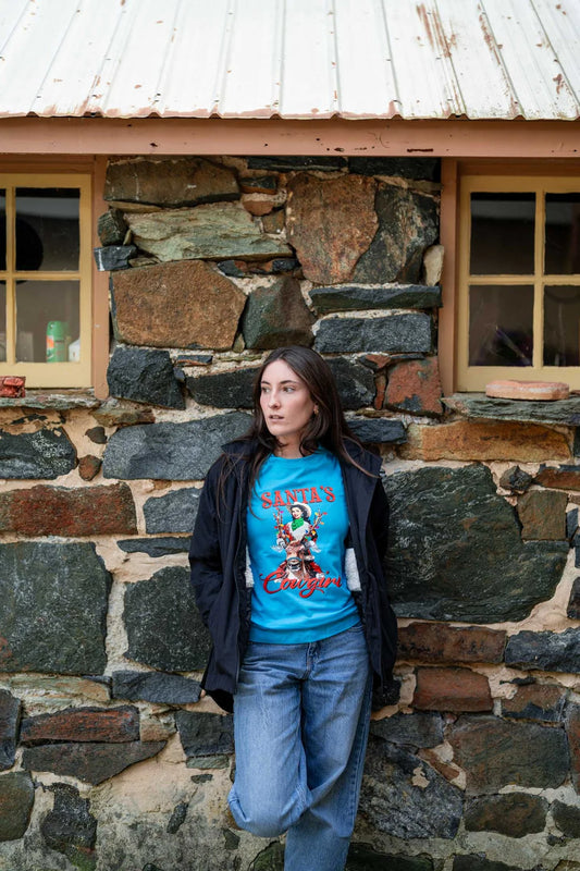 Ladies Santas Cowgirl Shirt