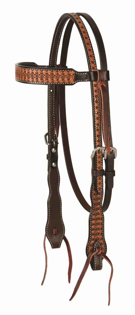 Floret Tooled Headstall