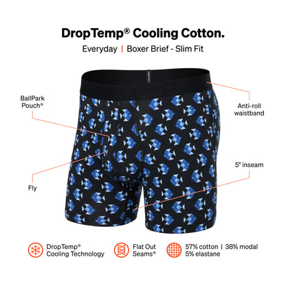 MENS BOXER SHORTS DROP TEMP