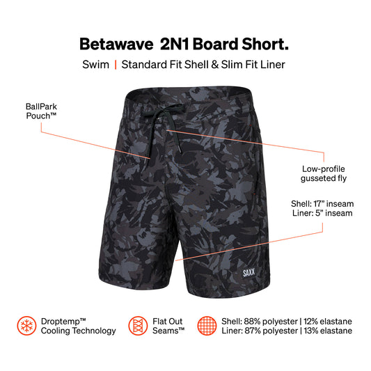 MENS SHORTS BOARDIE 17"