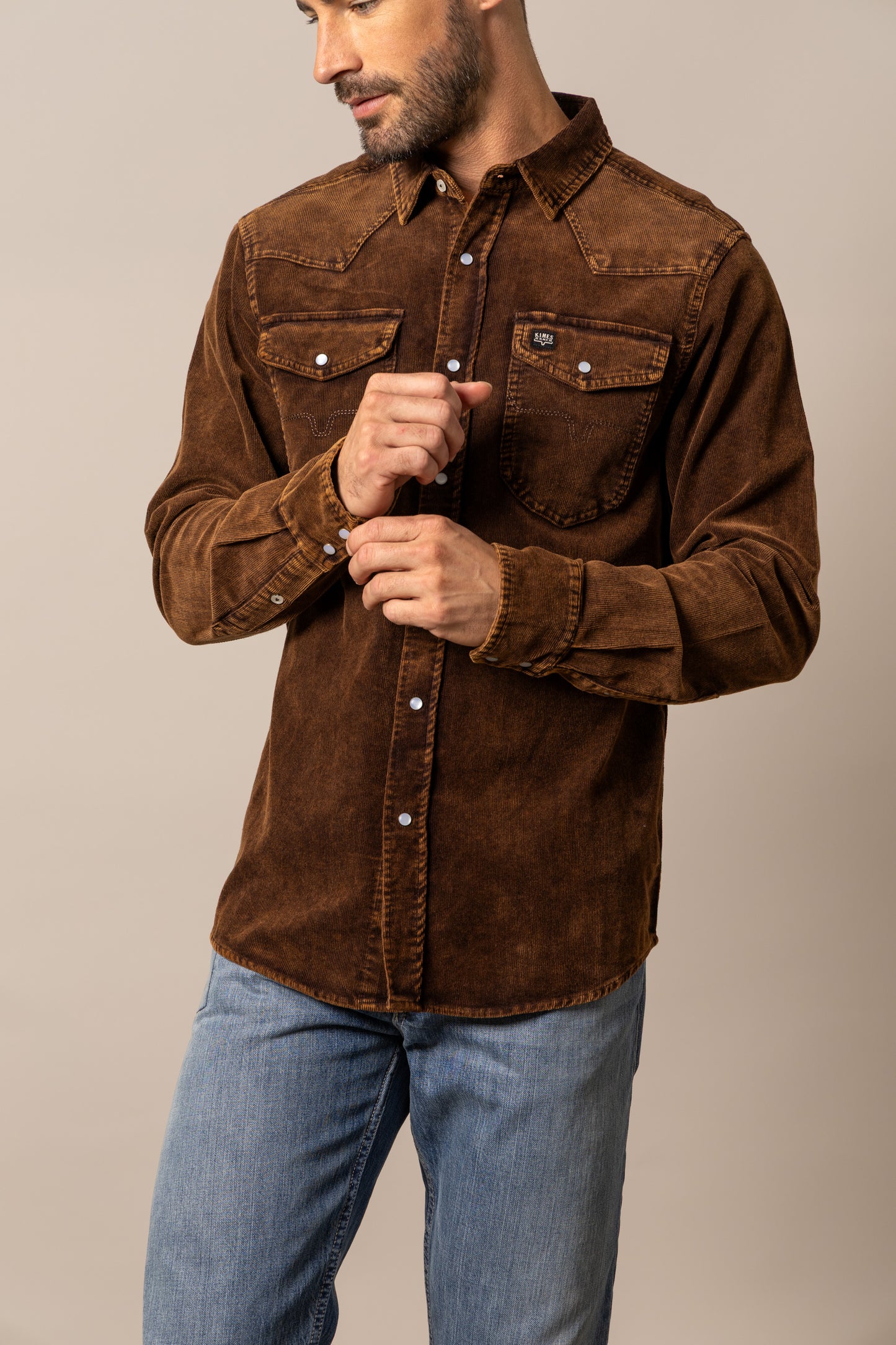 Mens Catalina Cord Western Shirt