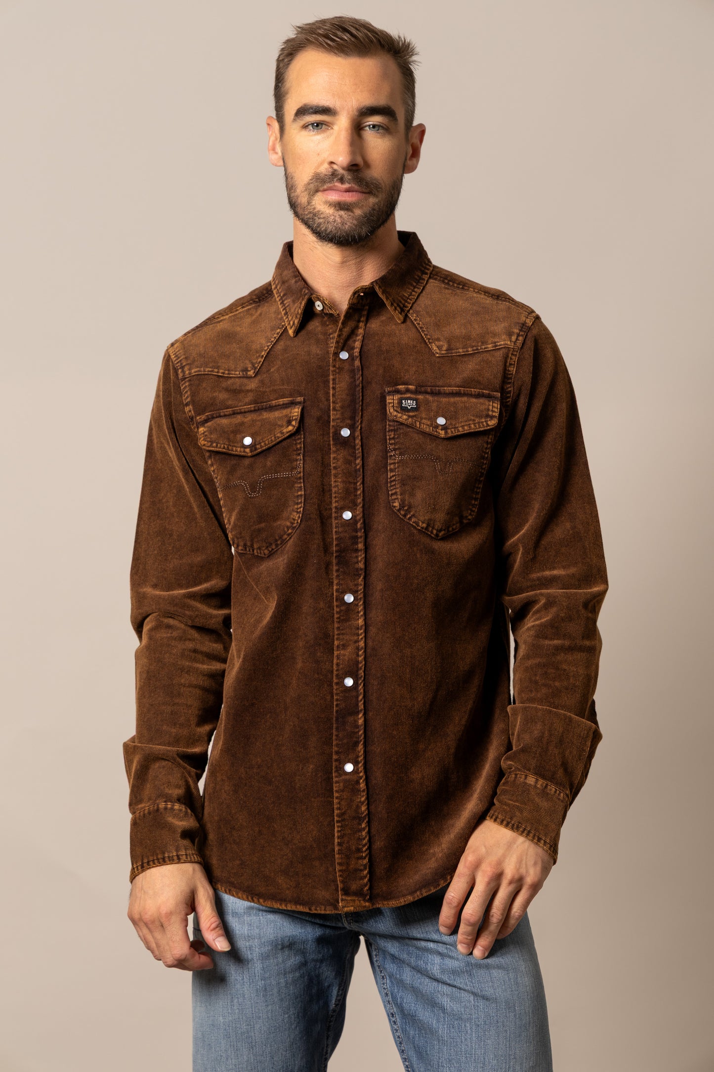 Mens Catalina Cord Western Shirt