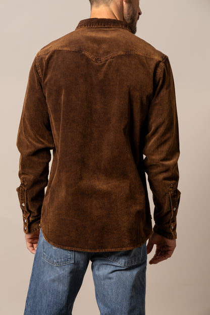 Mens Catalina Cord Western Shirt
