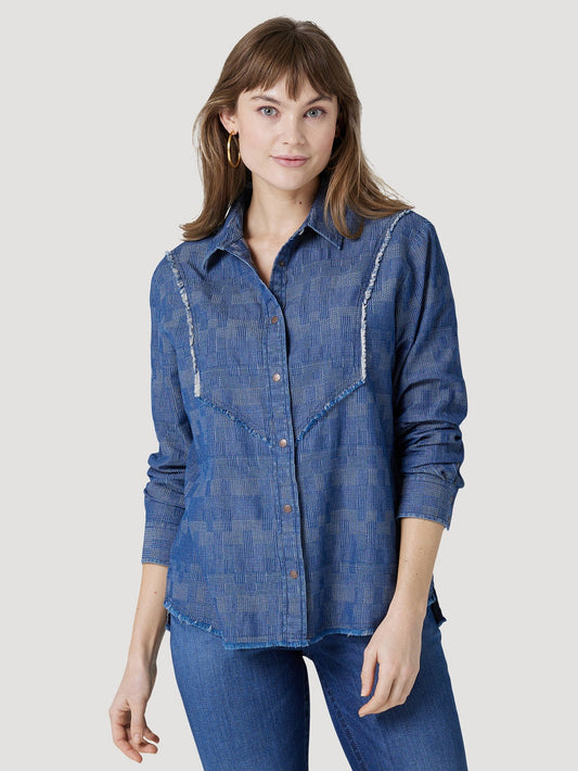Ladies Denim Fashion Shirt
