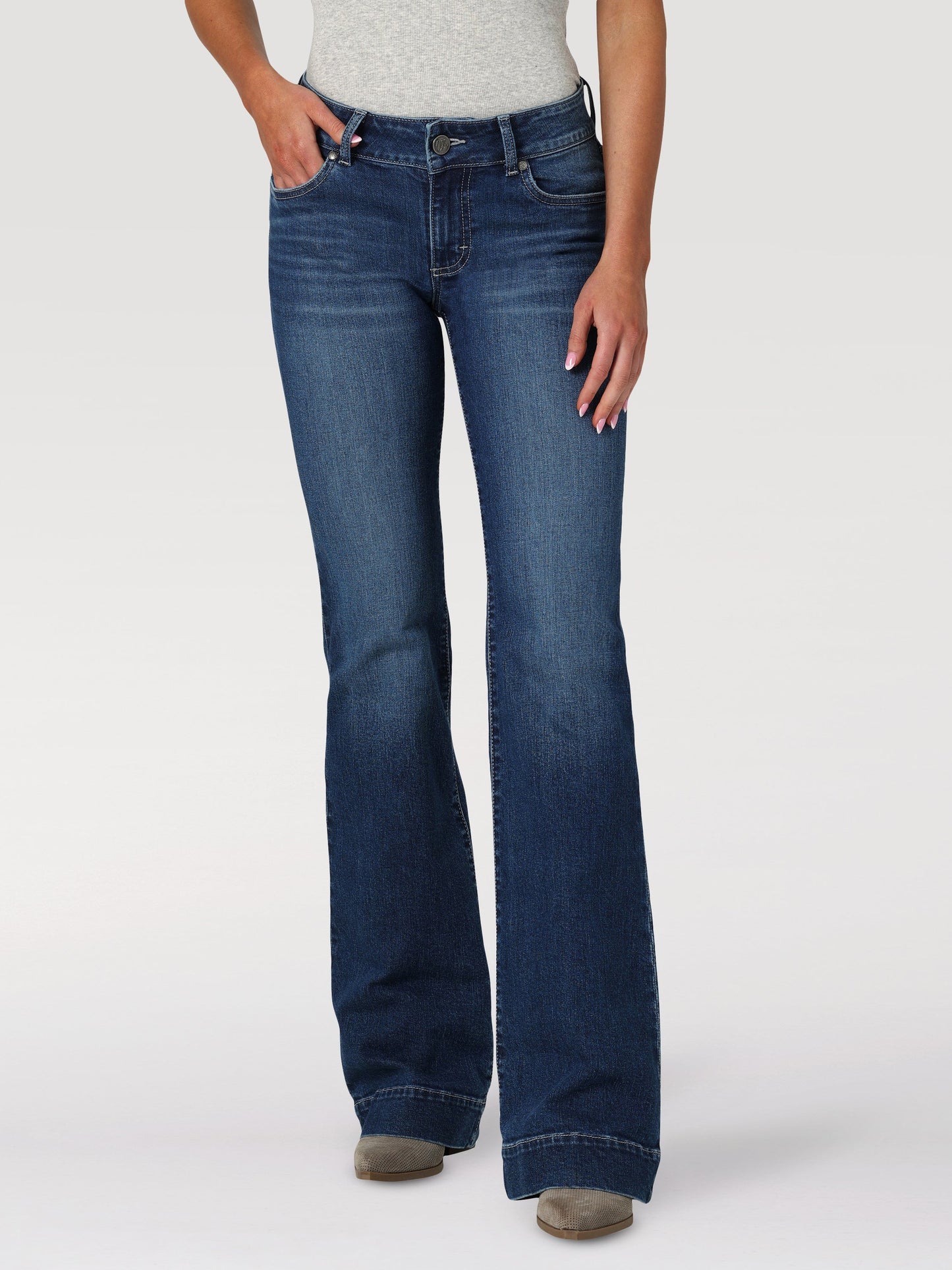 Ladies Retro Mae Trouser- Mid Rise