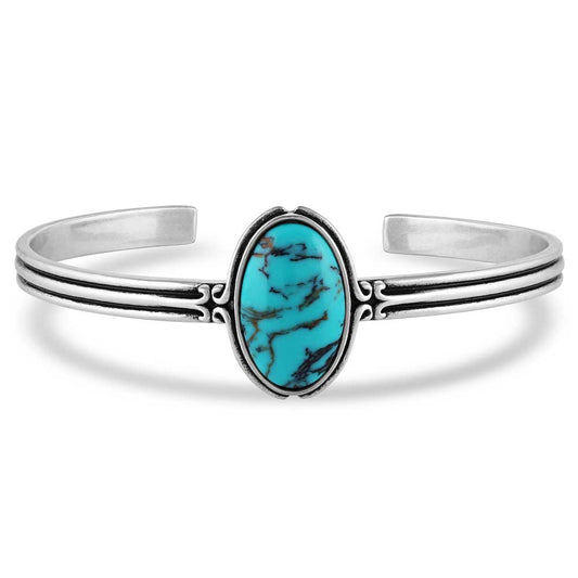 Oasis Waters Oval Turquoise Cuff