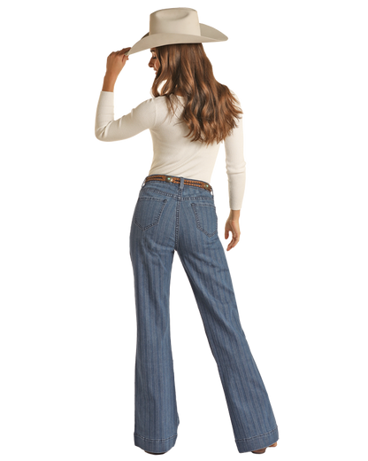 Ladies Pinstripe Trouser