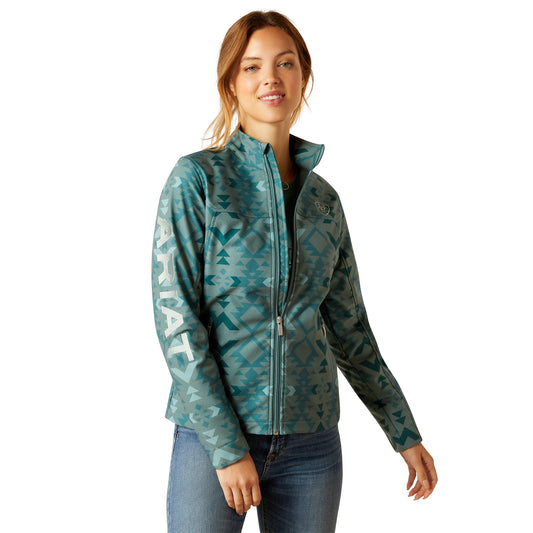 Ladies New Team Softshell Print Jacket