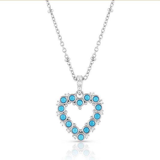 Deepest Love Blue Crystal Necklace
