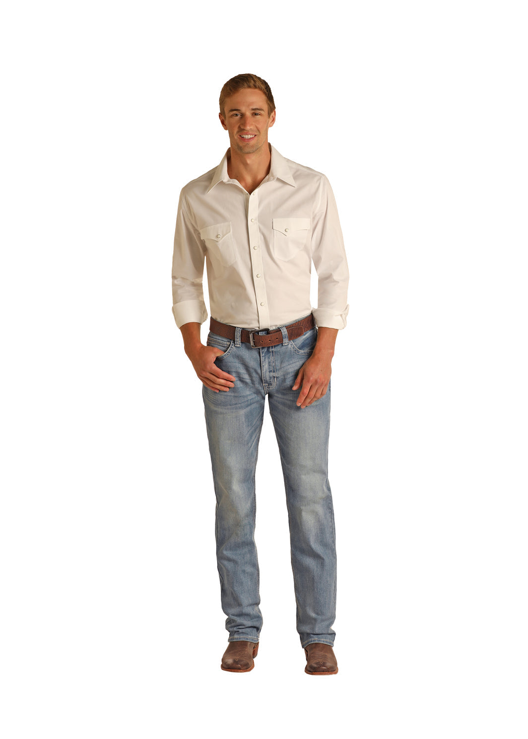 Men's Double Barrel Bootcut Jeans