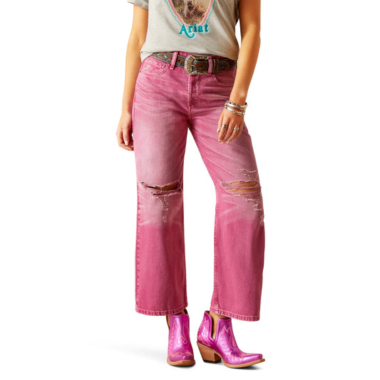 Ladies Jeans Wide Leg Crop Tomboy